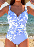 Luxe Surplice Badpak met Kleurrijke Print