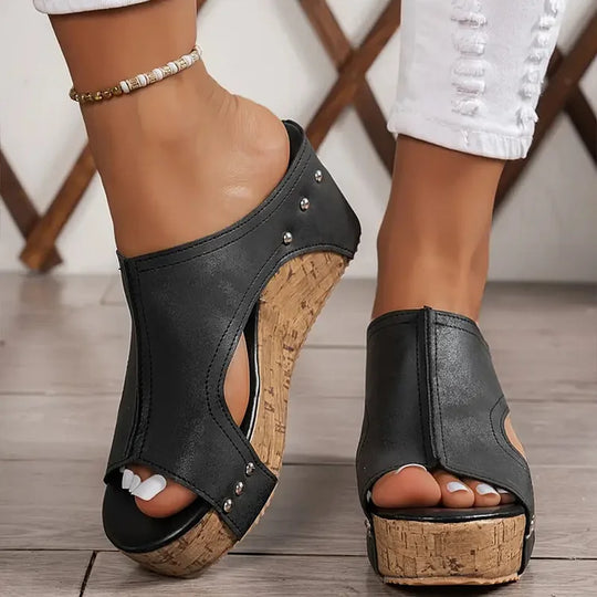 Melissa | Hoogwaardige sandalen met sleehak