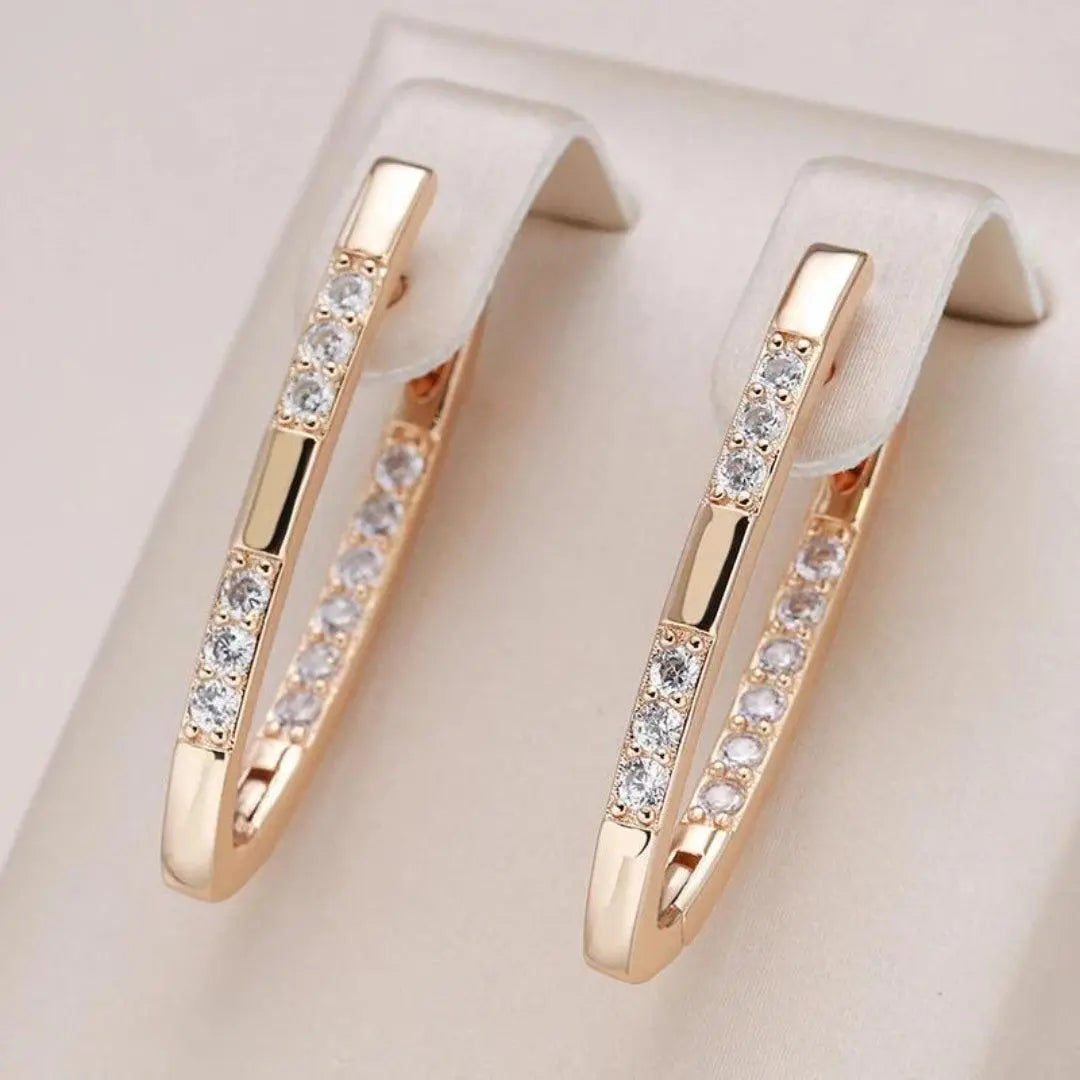 Sophisticated oorbellen met zirconiumstenen