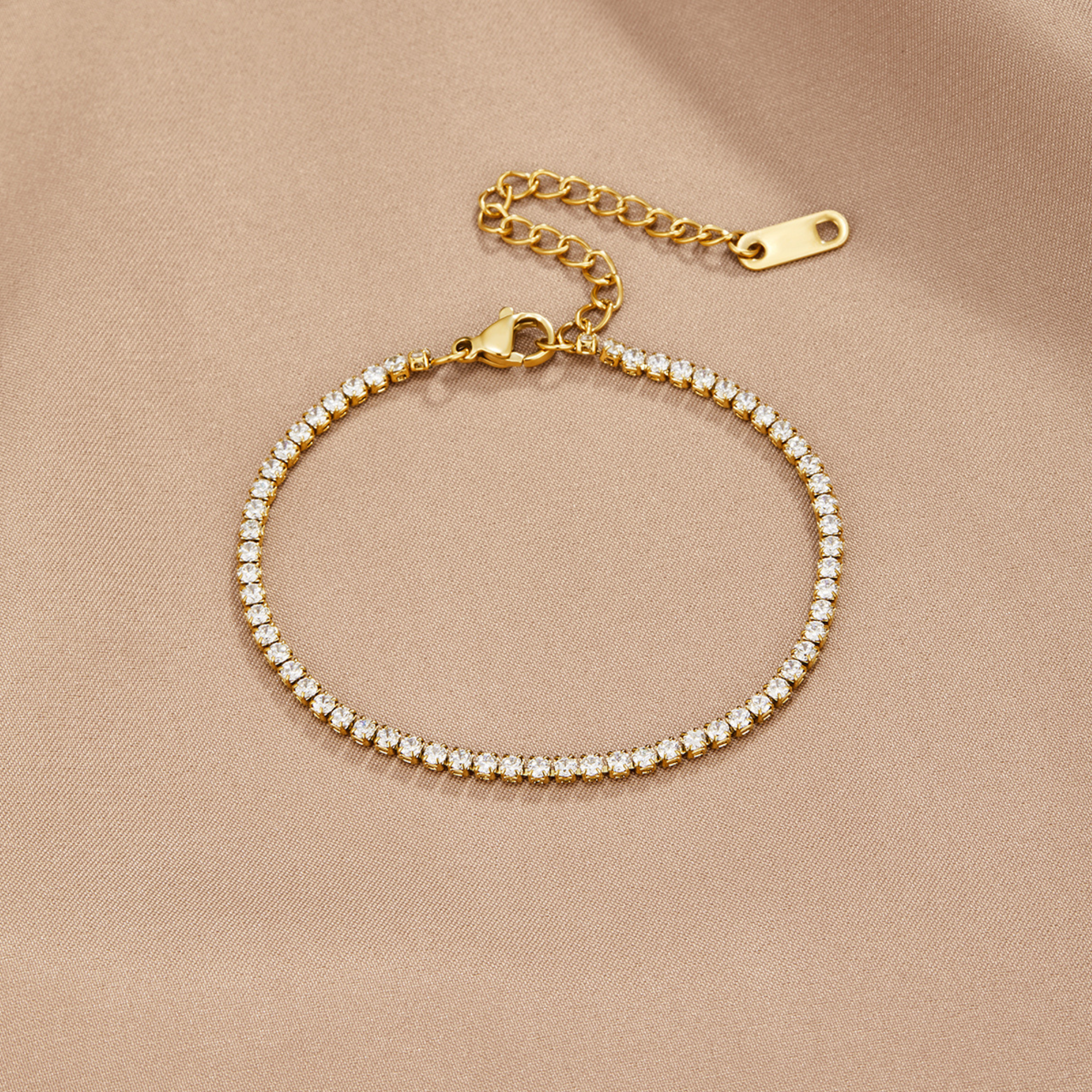 Cordelia | Gouden Tennisarmband