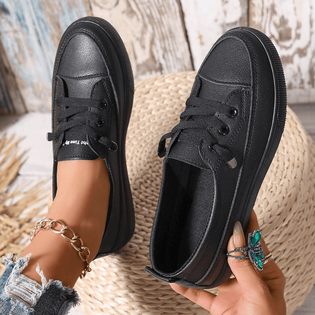 Nora | Veterschoenen met orthopedische inlegzolen