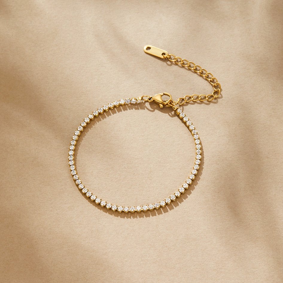 Cordelia | Gouden Tennisarmband