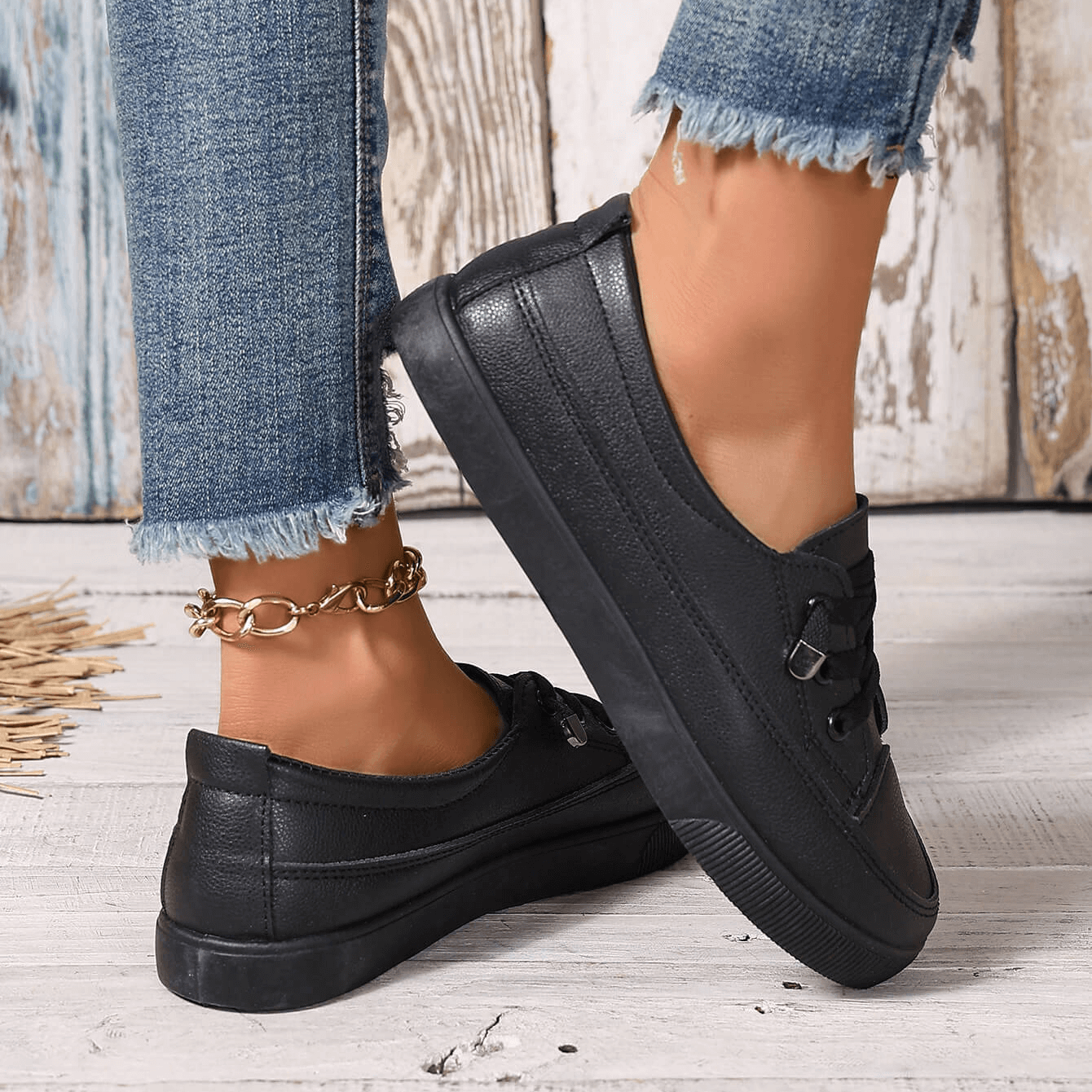 Nora | Veterschoenen met orthopedische inlegzolen