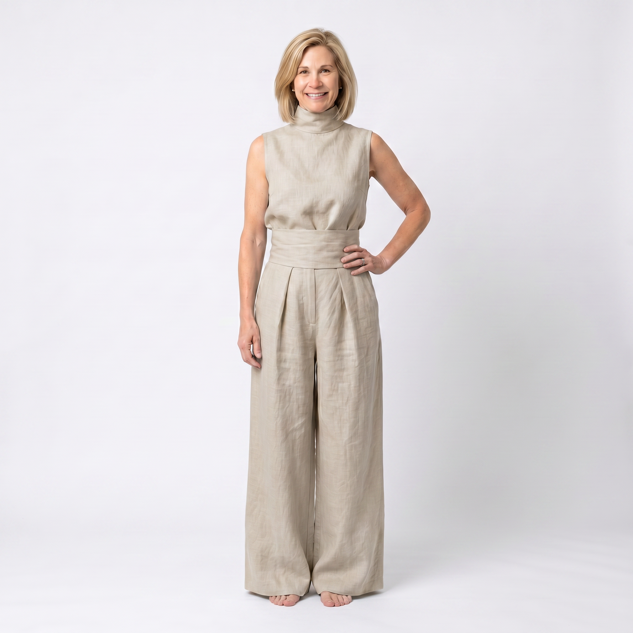 Teya | Elegante Linnen Jumpsuit
