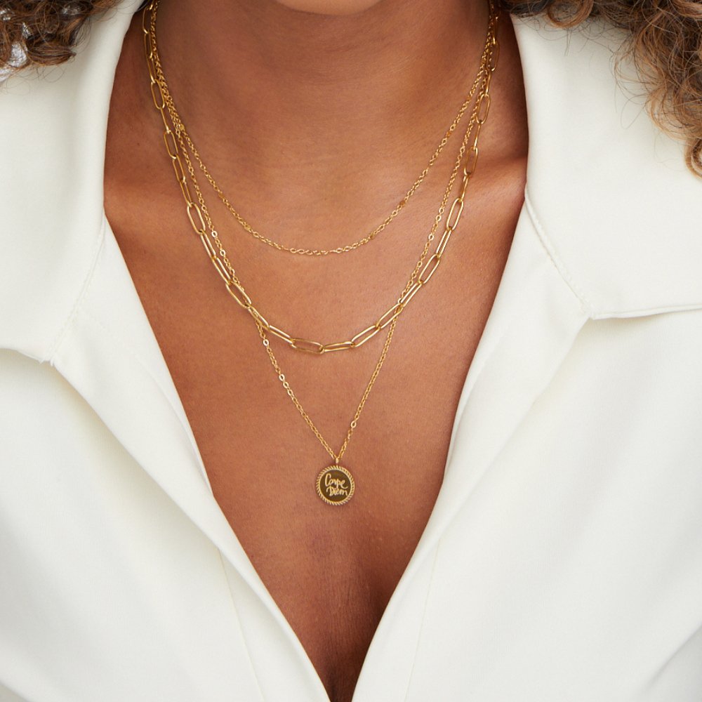 Janie | Coin Gelaagde Ketting
