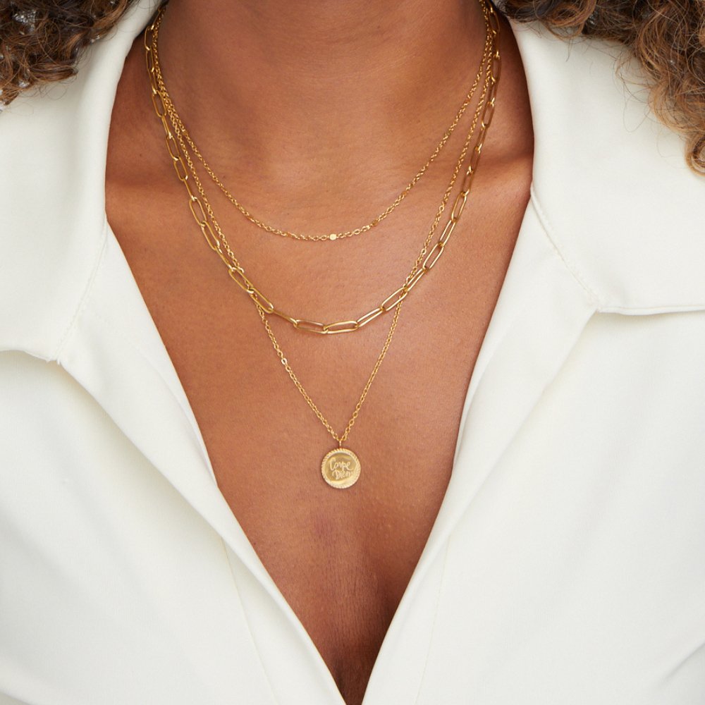 Janie | Coin Gelaagde Ketting