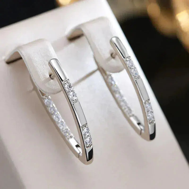 Sophisticated oorbellen met zirconiumstenen