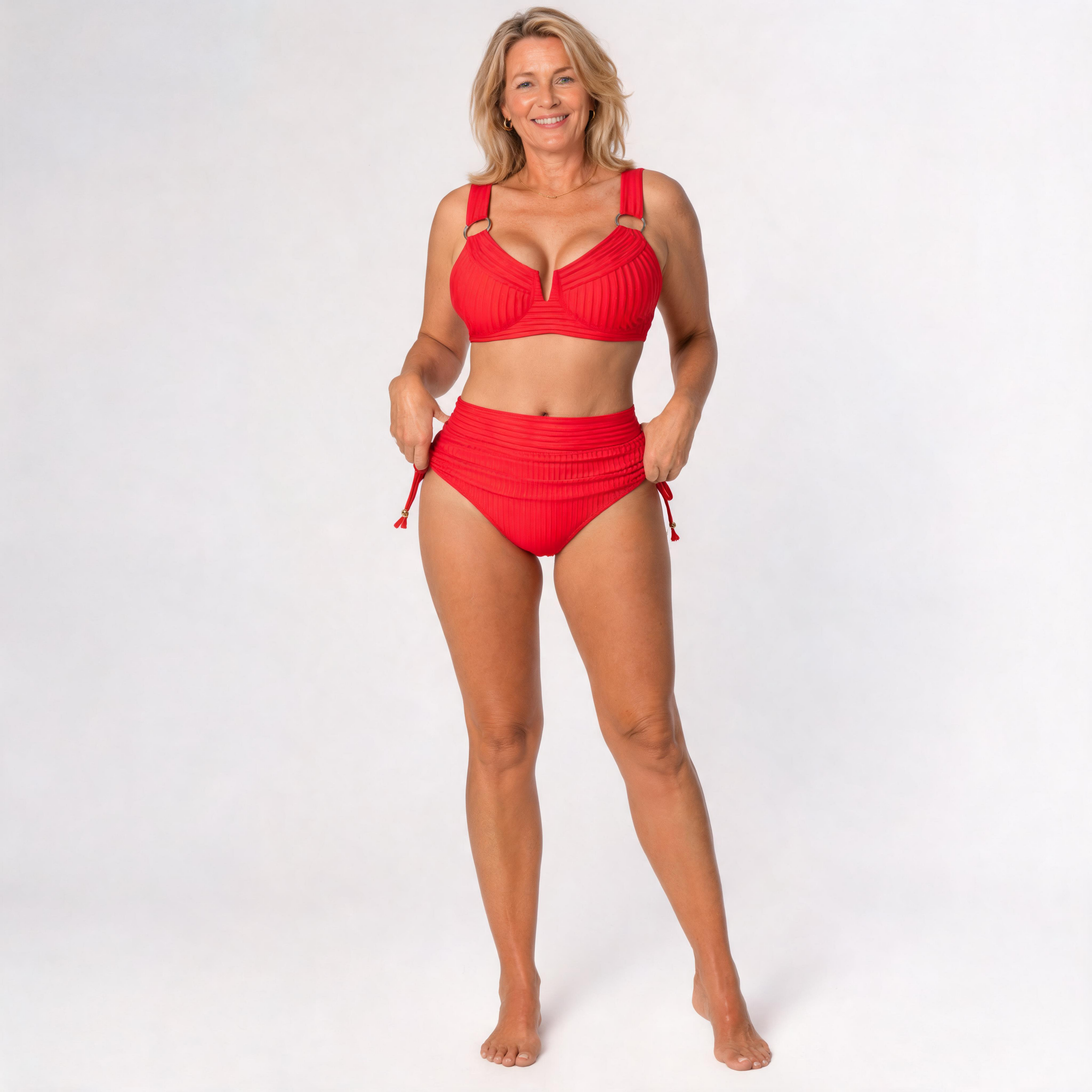 Hoog Getailleerde Tweedelige Badkleding