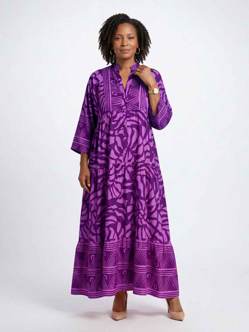 Marielle | Knop Voor Midi Jurk