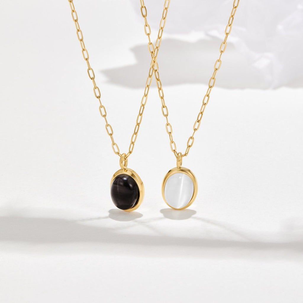 Witte Opal Ketting